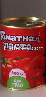 Canned tomato paste