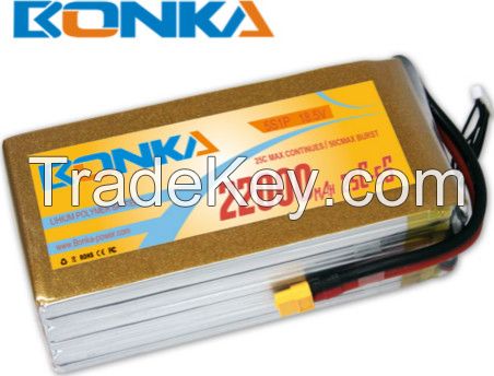 UAV lipo battery Bonka-22000mah-5S1P-25C