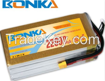 UAV lipo battery Bonka-22000mah-4S1P-25C