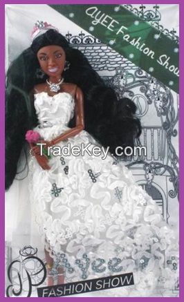 Princess Black Doll 12.5&quot;