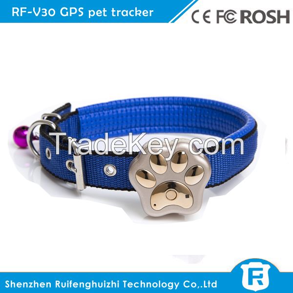 worlds newest cheap mini pet gps tracker for small pet/dog/cat RF-V30