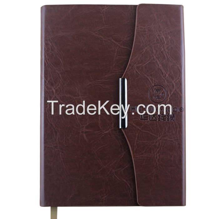 Leather business notebook PU cover notebook_China Printing Factory