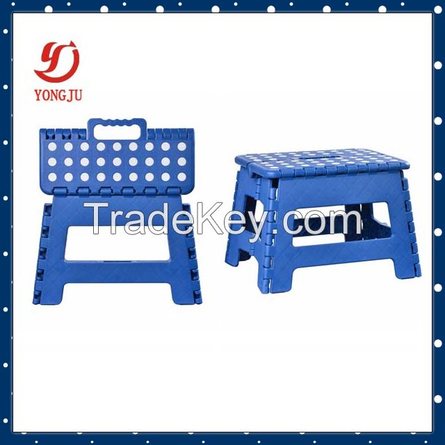 Plastic folding step stool