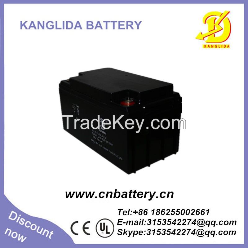 High quality12v 65ah deep cycle solar battery   