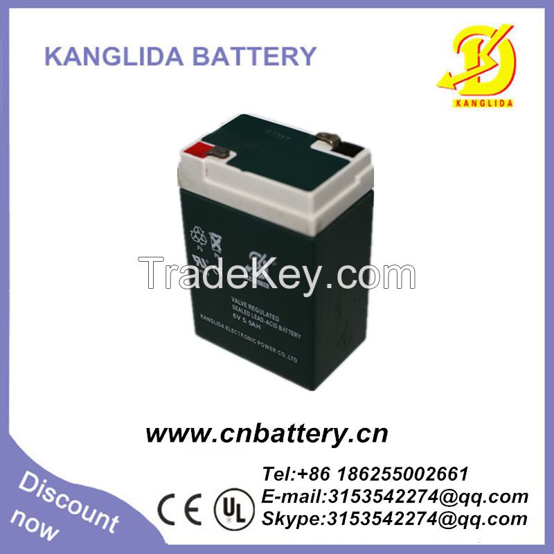 High quality 6v 5.5ah deep cycle solar battery             