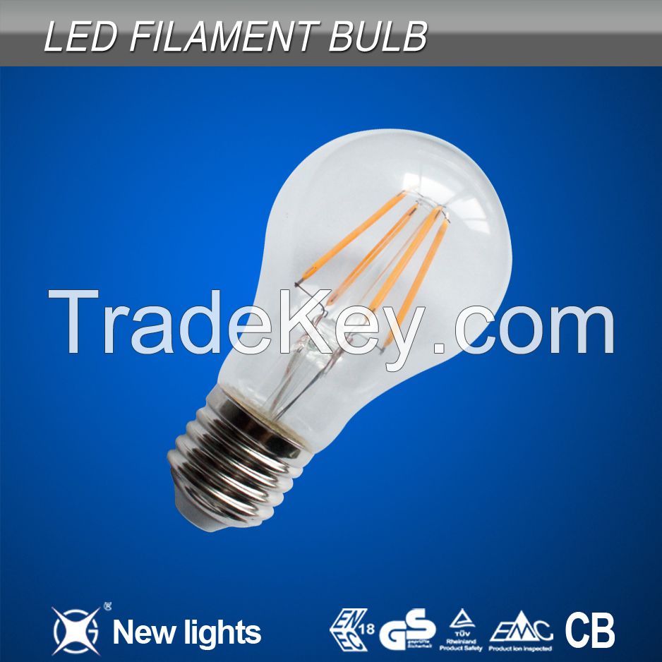 2015 top sale 4W LED Filament Bulb 120LM/W with 360 degree