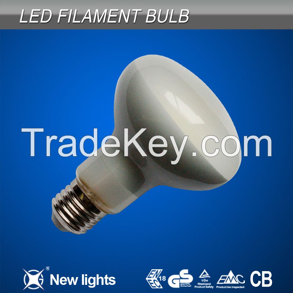  Hot Sale Lighting Led Filament Bulb R63 E27 6W from China Supplier