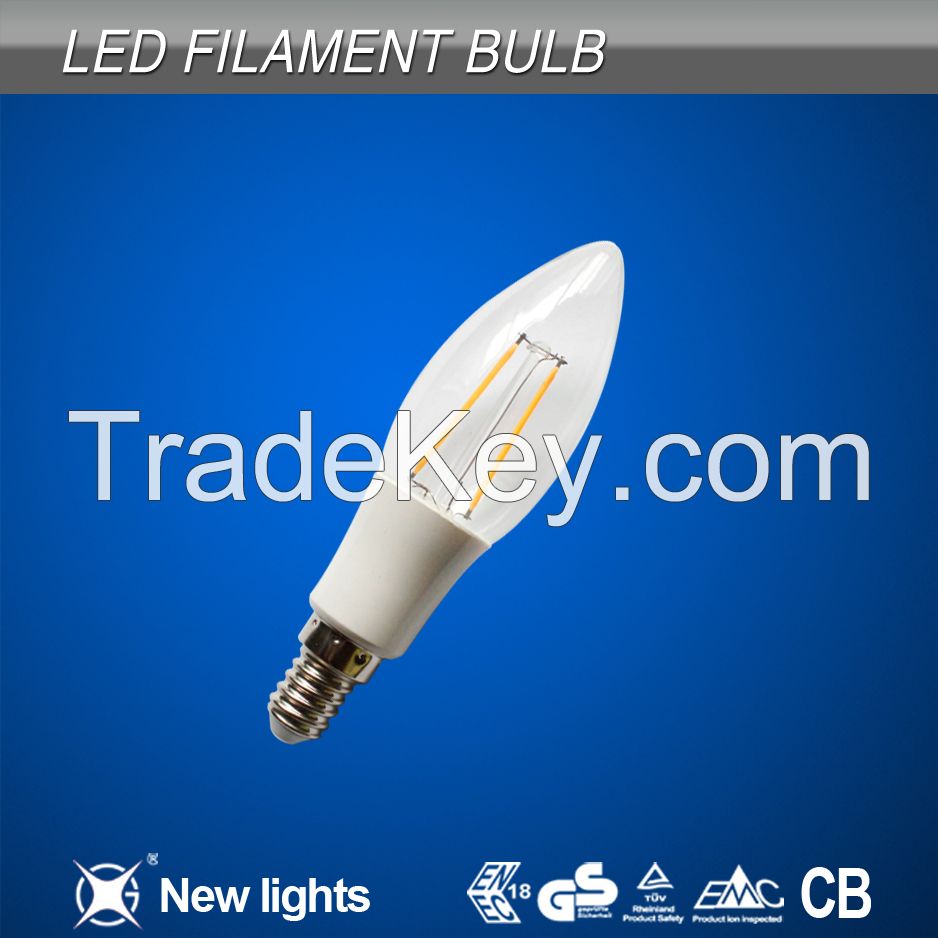  E14 C35 LED Filament Bulbs 