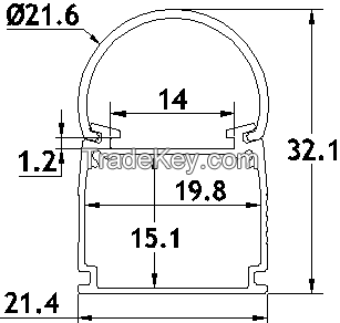 T5 integrated led tube housing JL-A-46