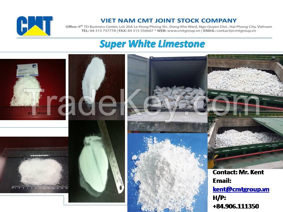 Super White Limestone/Calcium Carbonate/Calcite/Ground Calcium Carbonate/GCC/CaCO3 Powder-granular-chips-lumps