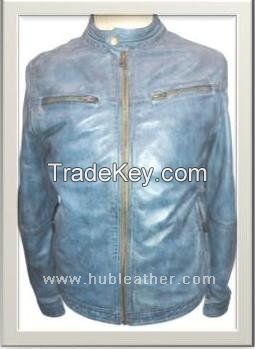 Men's Biker Leather Jacket Style M-122010