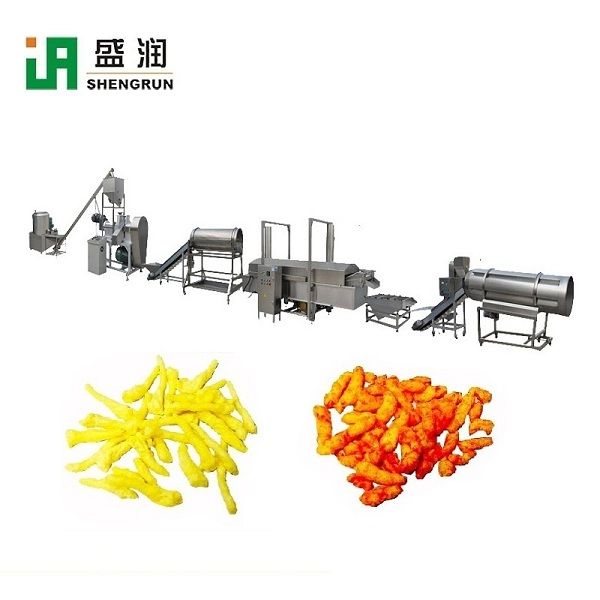 Automatic Fried Corn Curls Kurkures Processing Line Making Machine