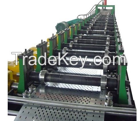 Cable tray roll forming machine