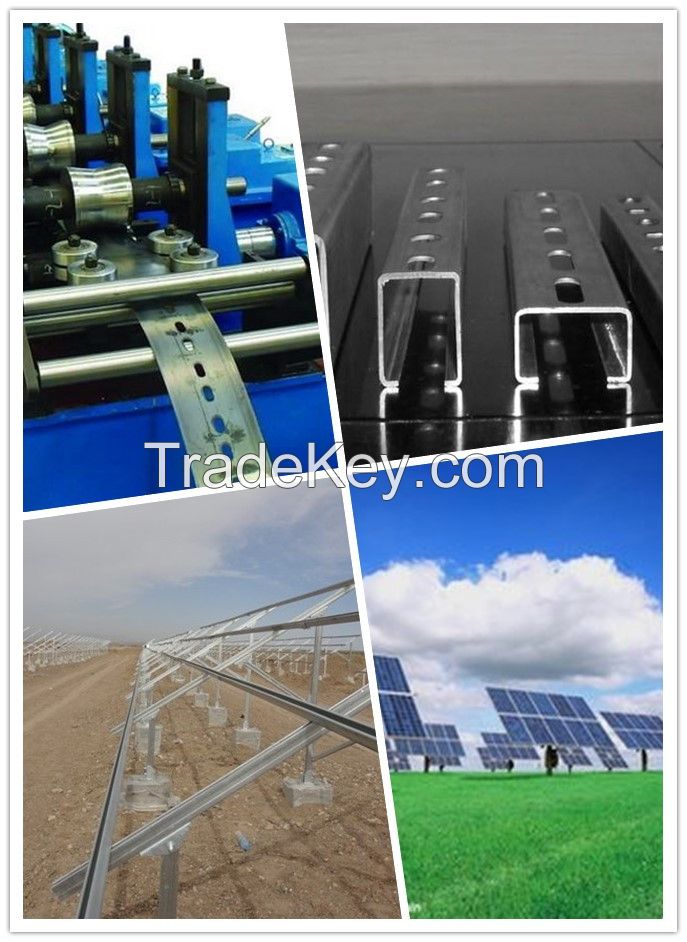 Solar bracket roll forming machine