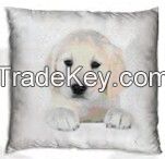 Cushion with dog design