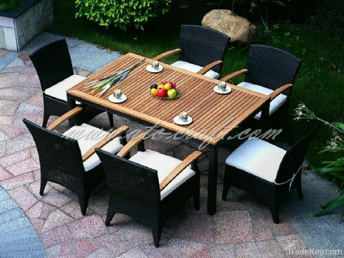 Poly rattan Dining set