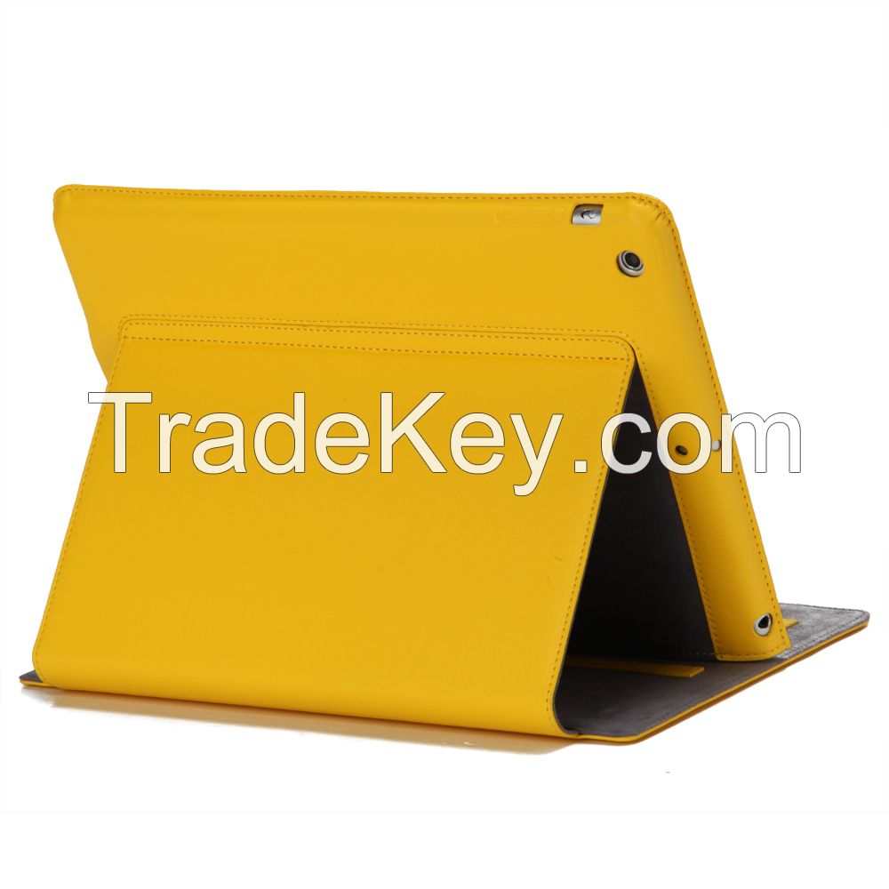 Royal Cat Ipad air Genuine Leather Case (Yellow)