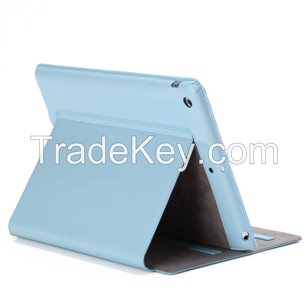 Royal Cat Ipad air Genuine Leather Case (Blue)