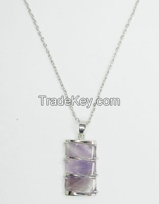 Amethyst pendant necklace