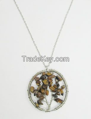 tiger eye pendant necklace