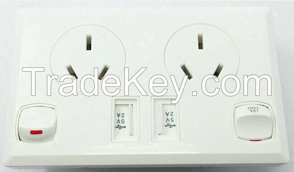 wall socket with USB wall socket