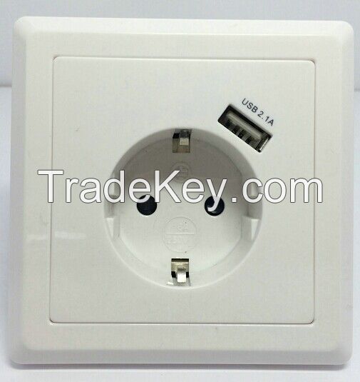 wall socket with USB wall socket