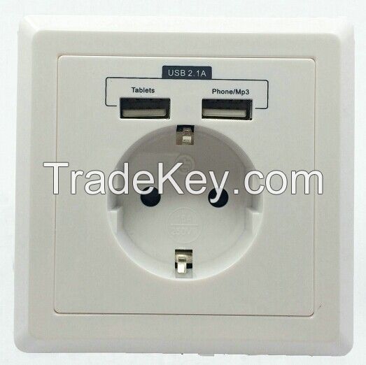 wall socket with USB wall socket