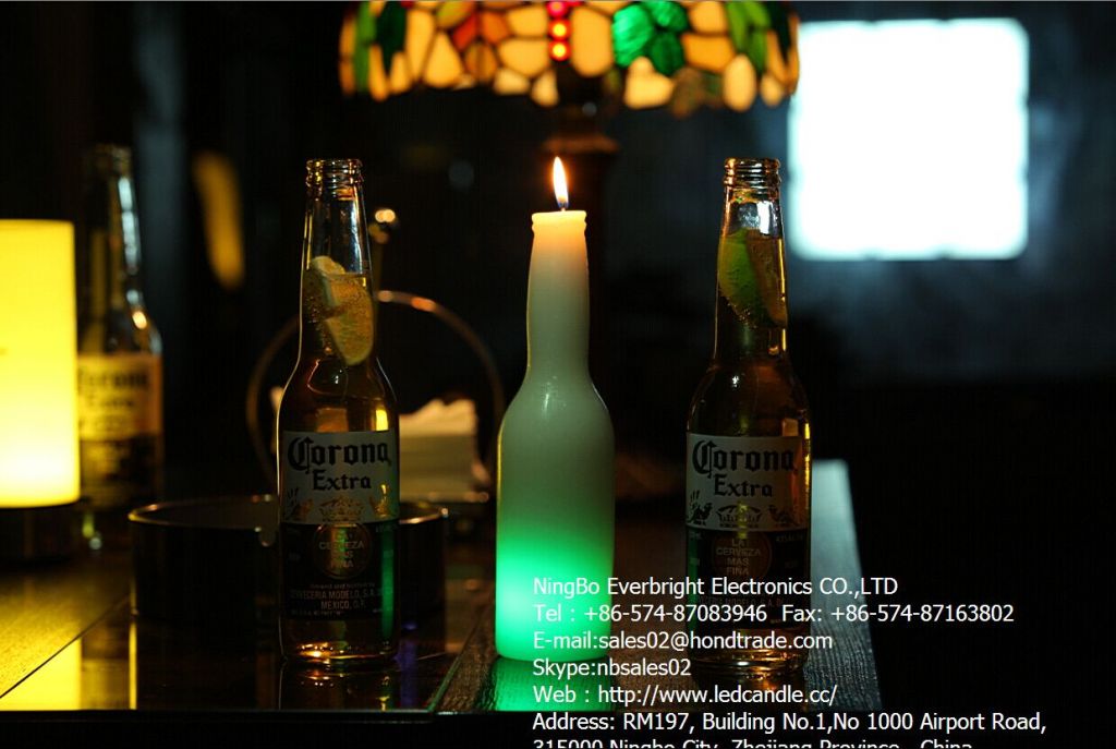 LED Wax Beer Bottle Style Candle (HD-BCL-001)