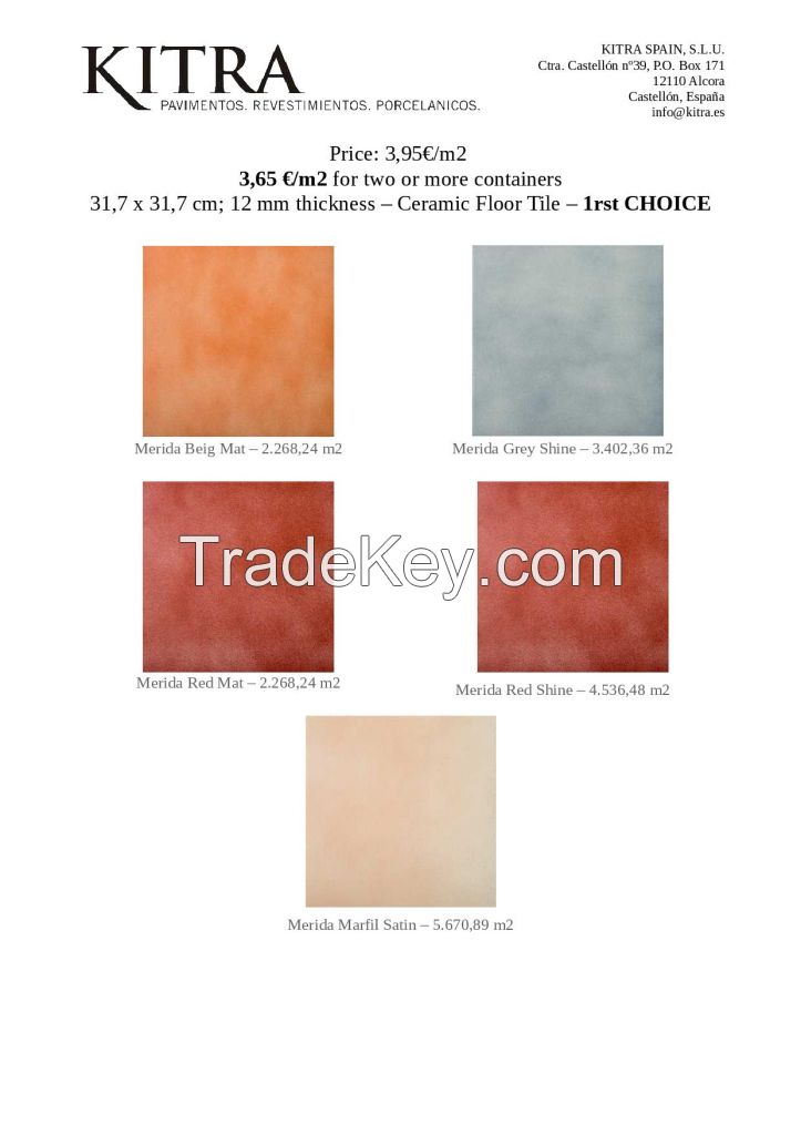 31, 7 x 31, 7 CERAMIC FLOOR TILES OFFER