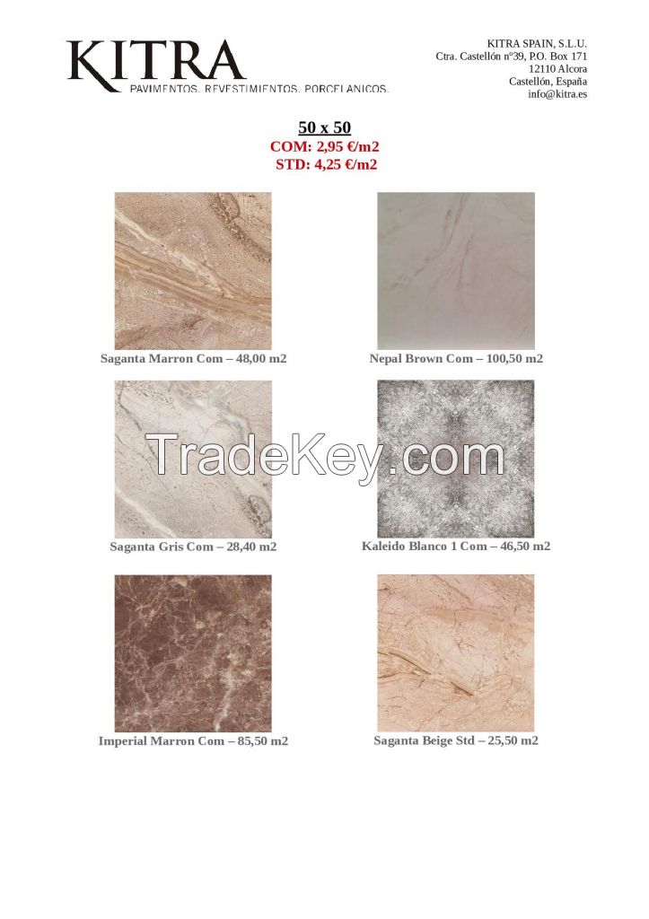 STOCK FLOOR TILES OFFER MADE IN SPAIN