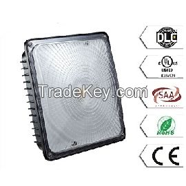 LED low profile canopy light, dimmable, motion sensor, UL, DLC, CUL, CE