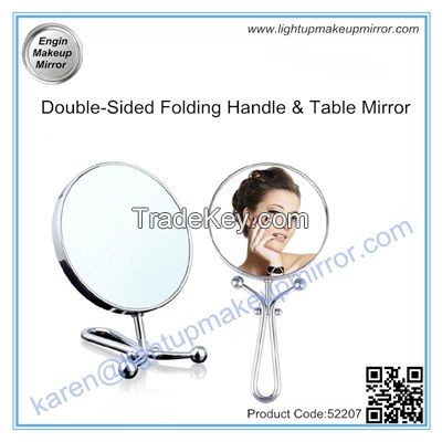 Double-Sided Folding Handle & Table Mirror