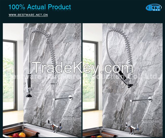 Dual Hob Mounted Pre-rinse Faucet