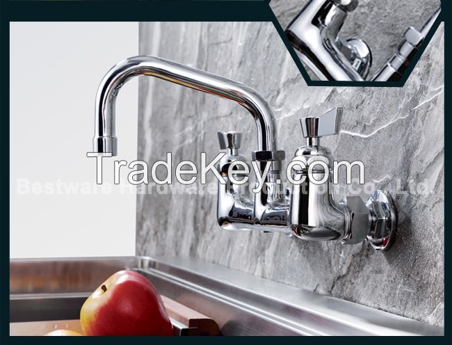 8&quot; Center Wall Kitchen Faucet 6&quot; Spout