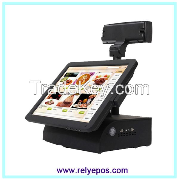 Rely 15&quot; All-in-one i3 bezel free fanless touch POS machine system