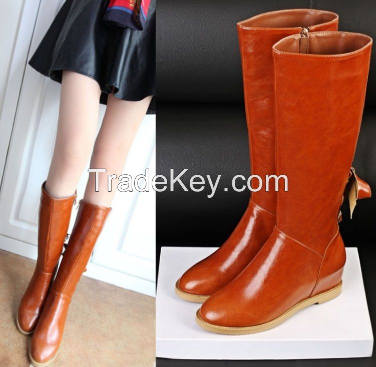 Hot sale fashion women high boot, fashion lady winter boot, warm boot