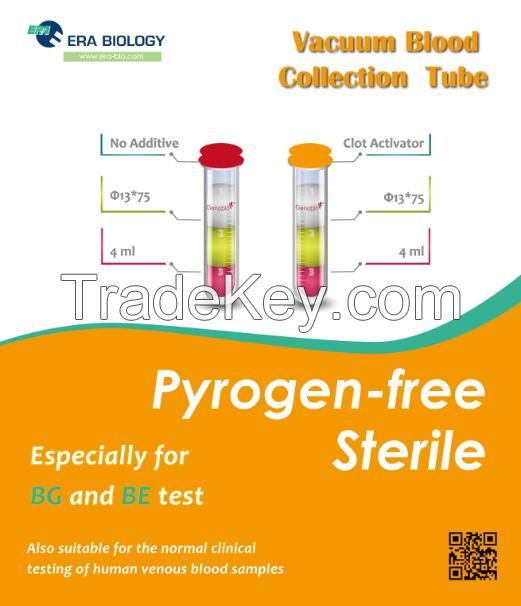 Pyrogen-free Vacuum Blood Collection Tube