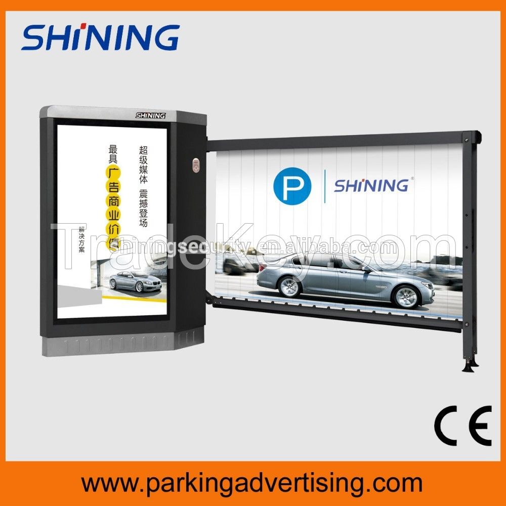 New media parking advertising barrier