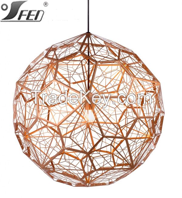 Tom Dixon Etch Light Web Chrome Pendant light shade 