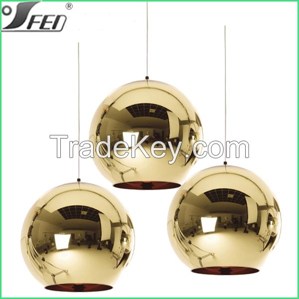  2015 Tom Dixon Copper shade pendant lighting