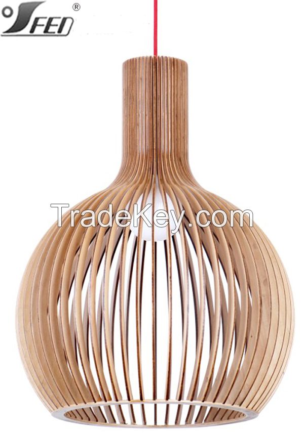 2015 new design hot sell Secto design wooden pendant lighting