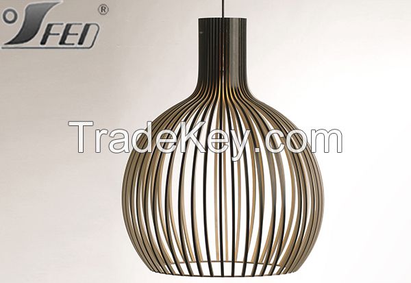 2015 new design hot sell Secto design wooden pendant lighting