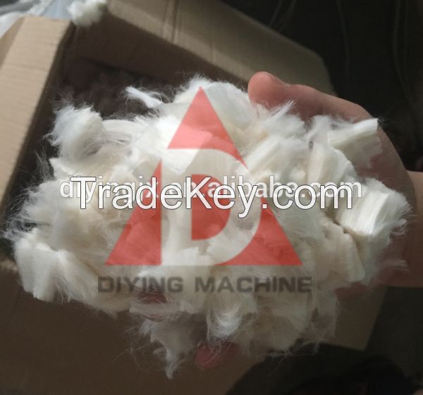 Mechanical Staple Fiber Cutter Acrylic Ropes Carbon Fibre Glass Artificial Terylene Fiber Cutting Cutter Chopping Chop Machine