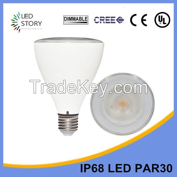 15w warm white dimmable led par 30 bulb