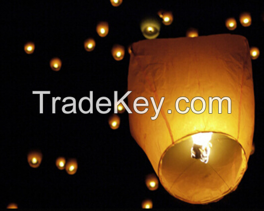 Biodegradable flying sky lanterns