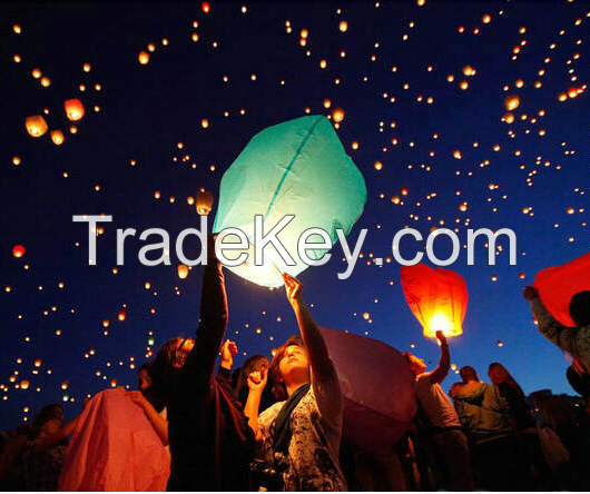 Biodegradable flying sky lanterns