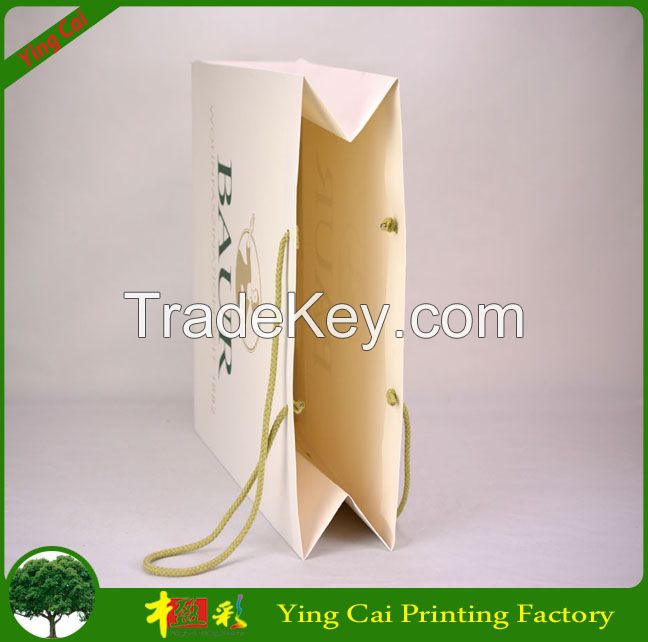 Luxury design shopping paper bags form china factory