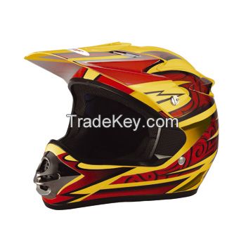 Motocross helmet--DP-902---1-yellow(ECE/DOT Approved)