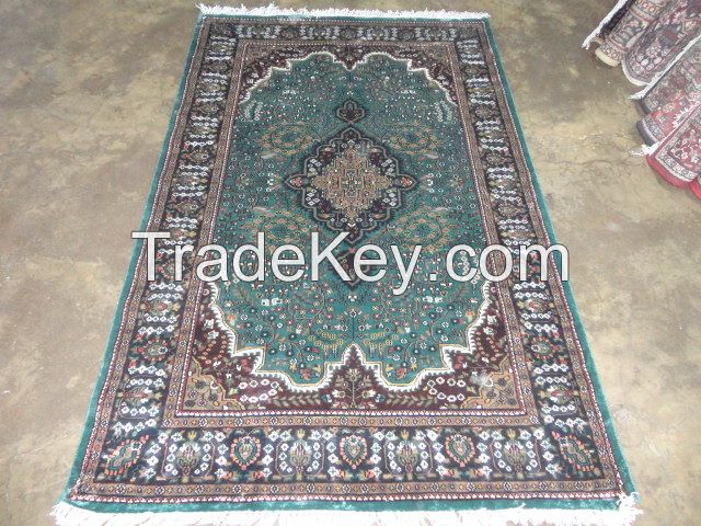 hand knotted viscose Rayon silk carpets