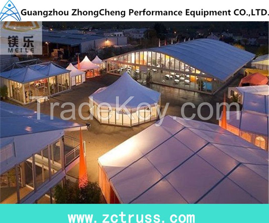 large exhibition performance big event pvc tent with clear window